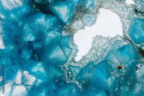 Fototapeta Naklejka Na Ścianę i Meble -  Close up of Sliced rock crystals