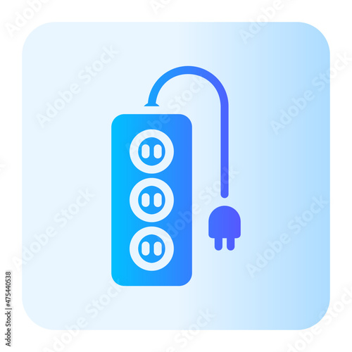 power socket gradient icon
