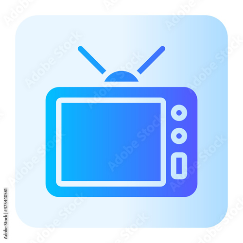 television gradient icon