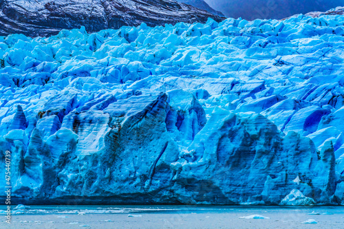 Blue glacier lake, Southern Patagonian Ice Field, Torres del Paine National Park, Patagonia, Chile