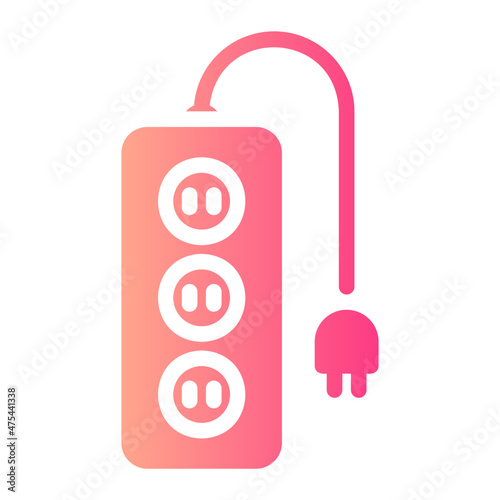 power socket gradient icon