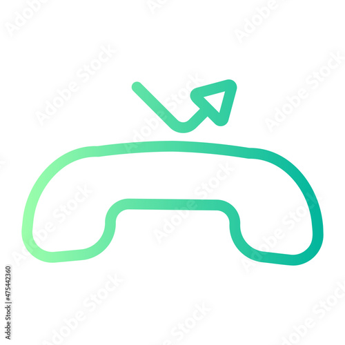 missed call gradient icon