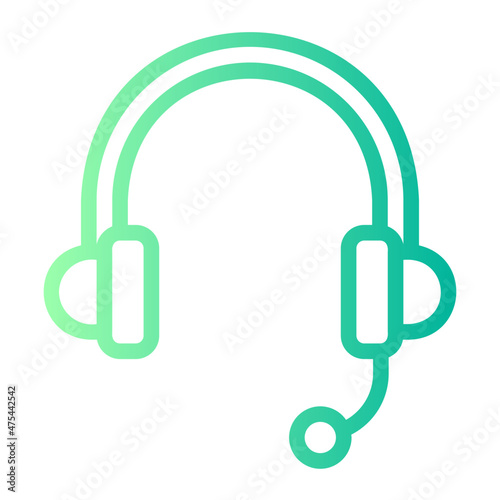 headphones gradient icon