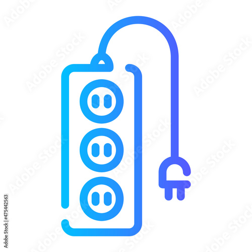 power socket gradient icon