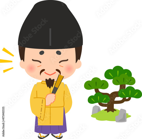 昔の日本の将軍のキャラクター
