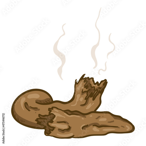 Cartoon Shit. Vector Poop Illustration
