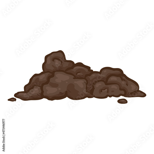 Cartoon Shit. Vector Poop Illustration
