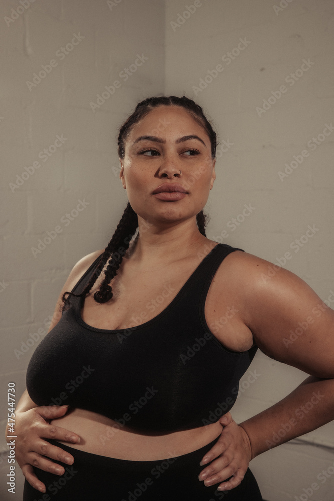 Black Pregnant Women Exercising   