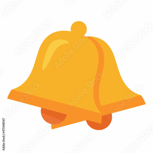 bells decoration christmas single isolated icon with flat style