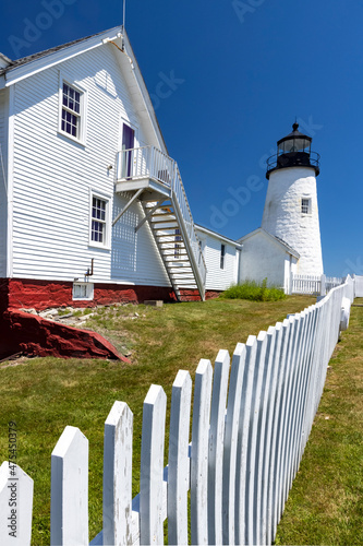 Pemaquid Point Lighthouse near Bristol, Maine, USA photo