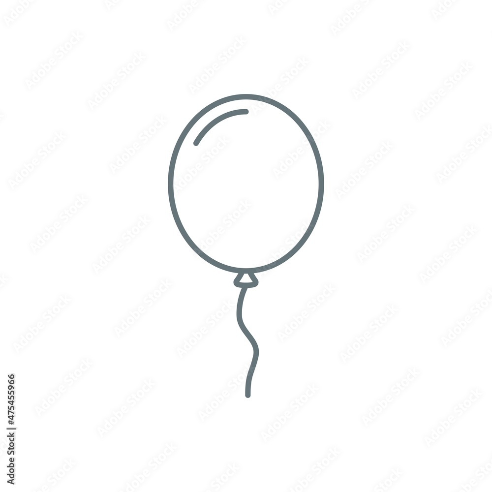Balloon icon vector design templates on white background Balloon icon vector design templates on white background