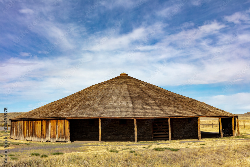 Peter French Round Barn near Diamond, Oregon, USA Peter French Round Barn near Diamond, Oregon, USA