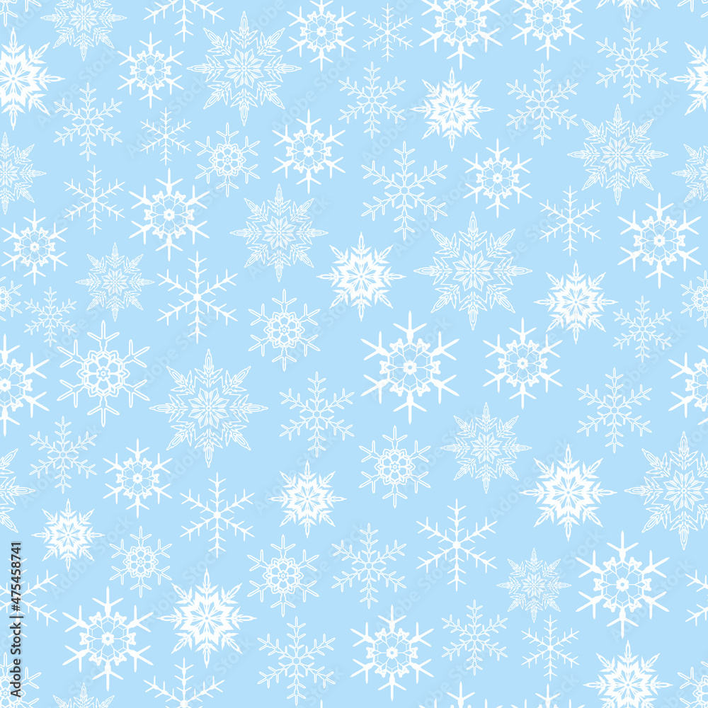 ice pattern. snow pattern. white snow with blue background. ice pattern. snow pattern. white snow with blue background.