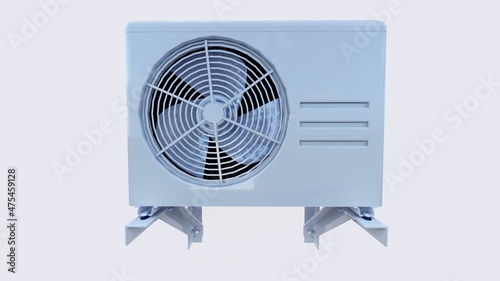 White air conditioner without background