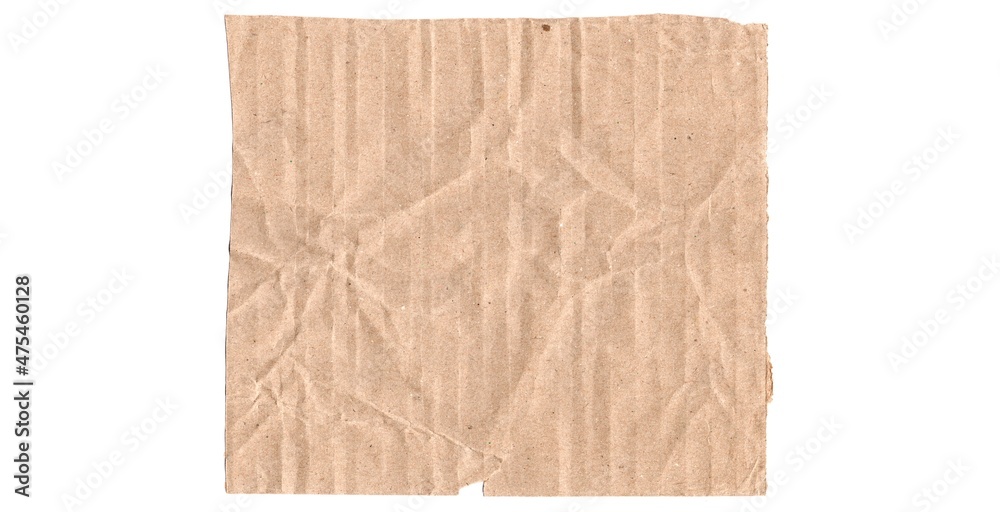 Kraft torn and creased Paper Texture for Background	
