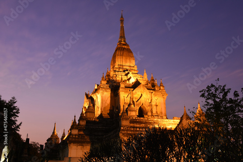 The Ananda Temple  located in Bagan  Myanmar is a Buddhist temple built in 1105 AD during the reign of King Kyanzittha of the Pagan Dynasty