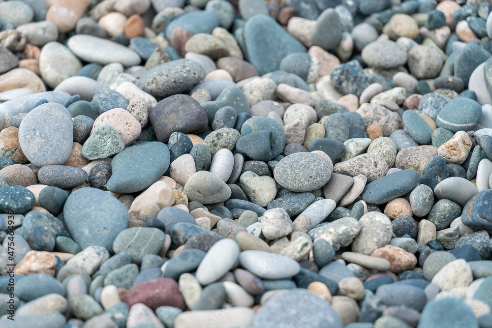 Background of smooth small pebbles. Natural background, texture Background of smooth small pebbles. Natural background, texture