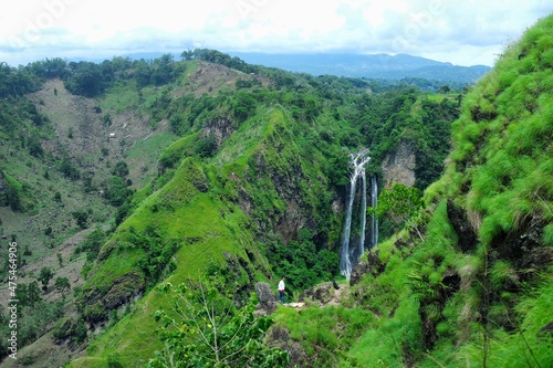 Tama’lulua waterfall and Bossolo Hills, Janeponto, South Sulawesi, Indonesia