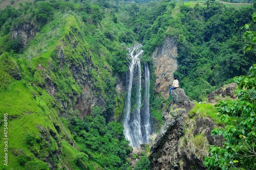 Tama’lulua waterfall and Bossolo Hills, Janeponto, South Sulawesi, Indonesia