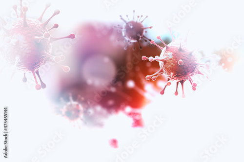 Epidemic coronavirus gene concept graphic

