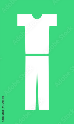 Clothing Tshirt Pants Vector