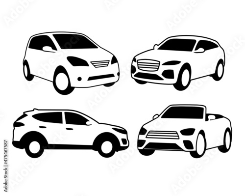 sedan car transportation vehicle illustration