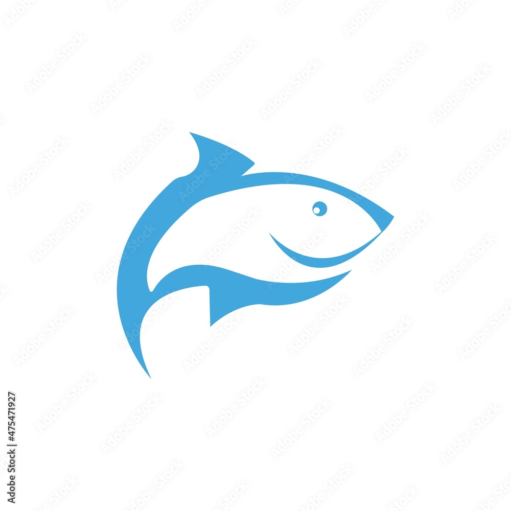 Fish logo template. Creative vector symbol Fish logo template. Creative vector symbol