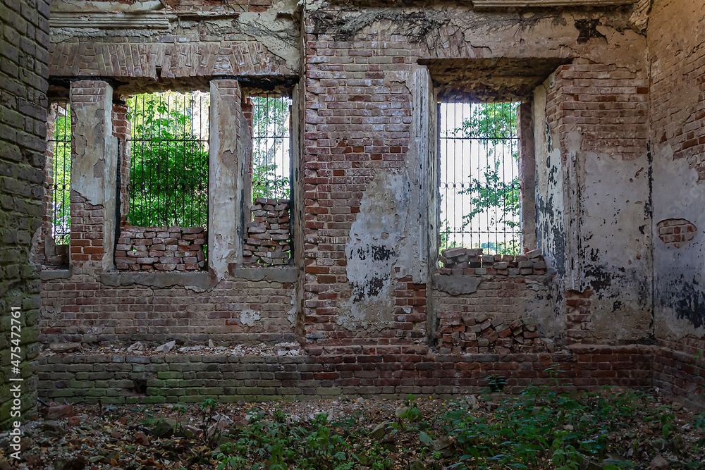 interior of an abandoned orthodox church