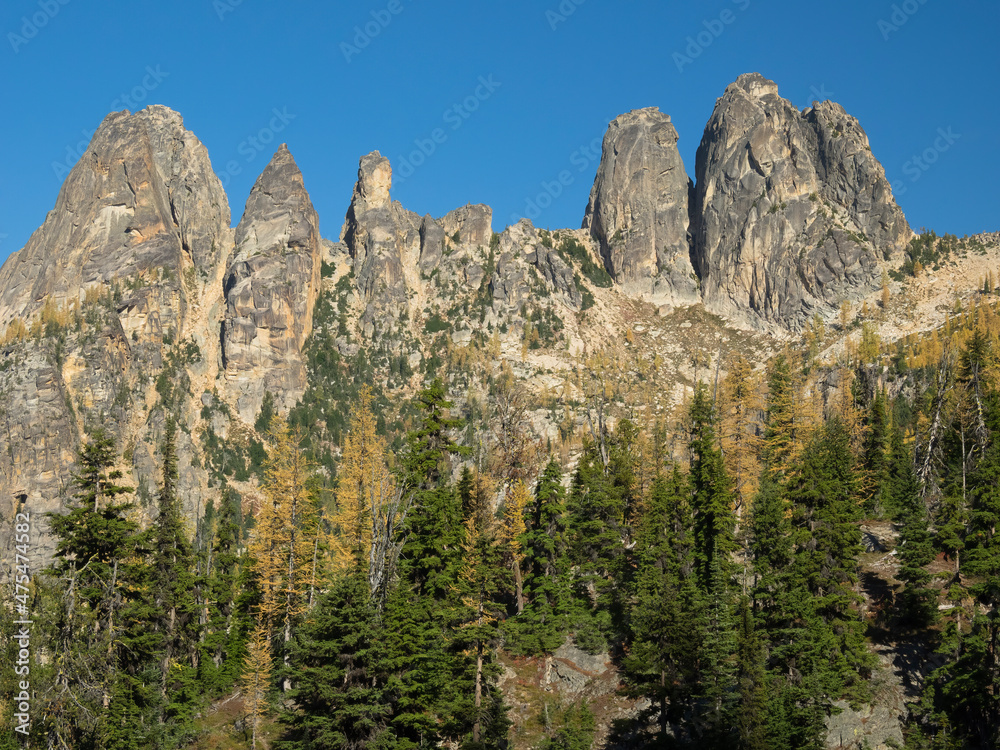 Washington State, North Cascades, Liberty Bell, Concord, Lexington Tower and Early Winters Spires