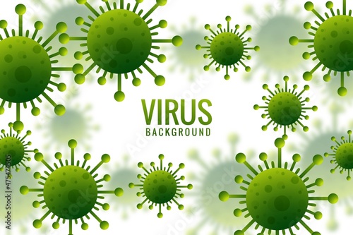 Virus infection or bacteria flu background