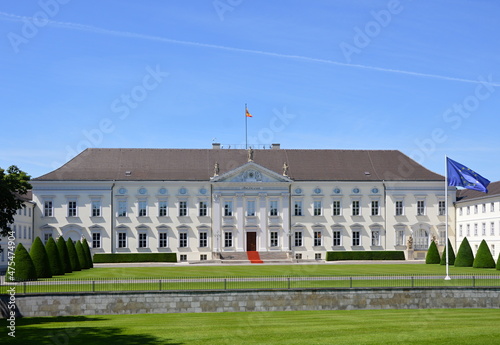 Historisches Schloss Bellevue im Stadtteil Tiergarten, Berlin photo