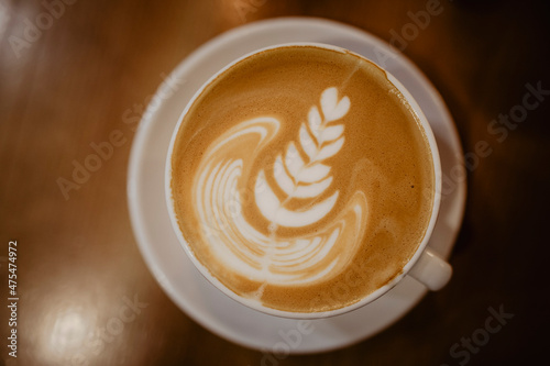 Fotografering latte art, coffee painting