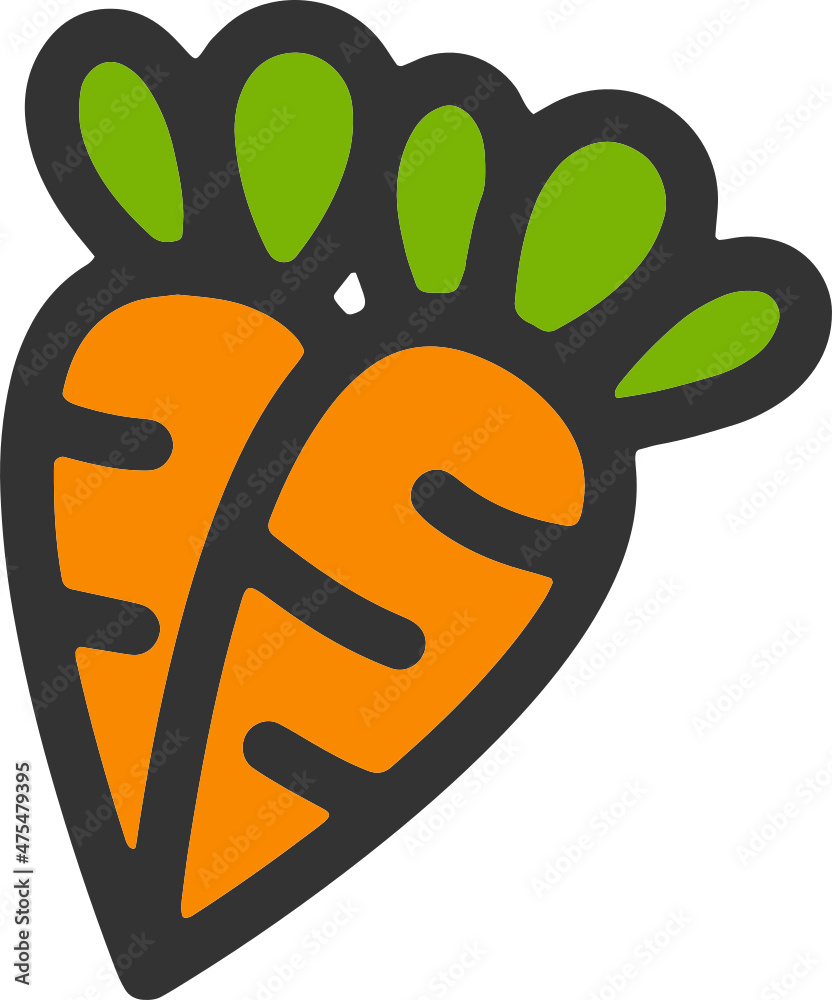 Obraz premium carrot icon