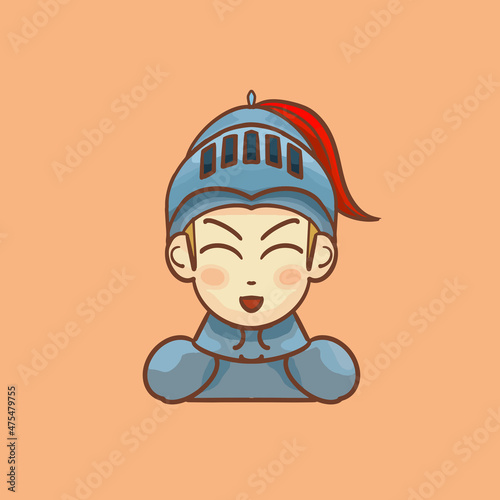 Hand drawn cartoon prince Knight illustration design

