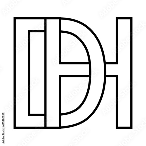 Logo sign dh hd icon sign, ...
