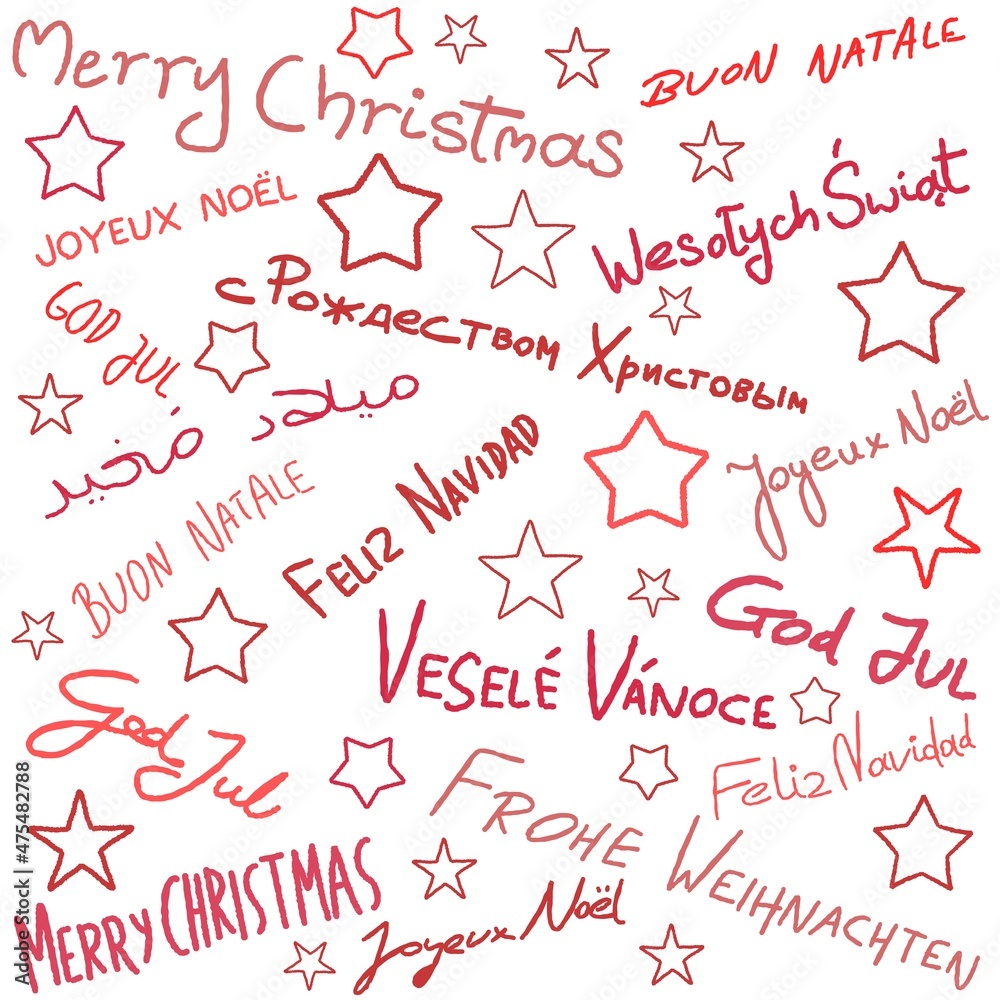 Christmas wishes in different languages
