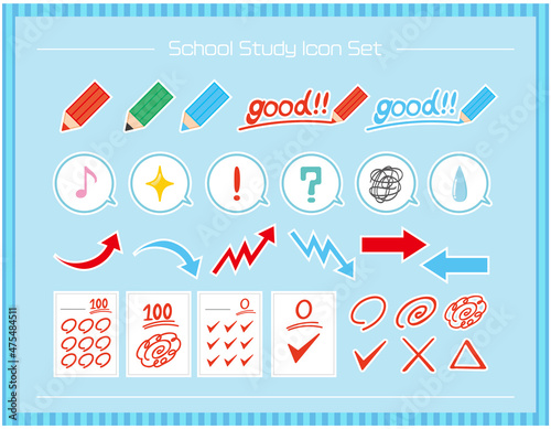 100点 0点　採点　テスト用紙　勉強