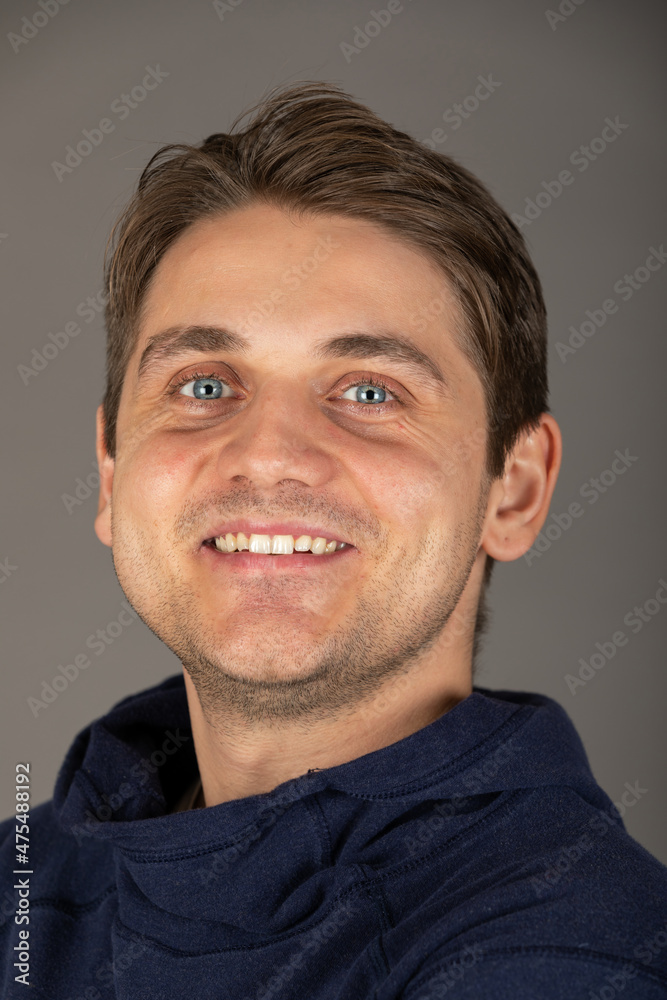 Obraz premium Handsome man studio portrait