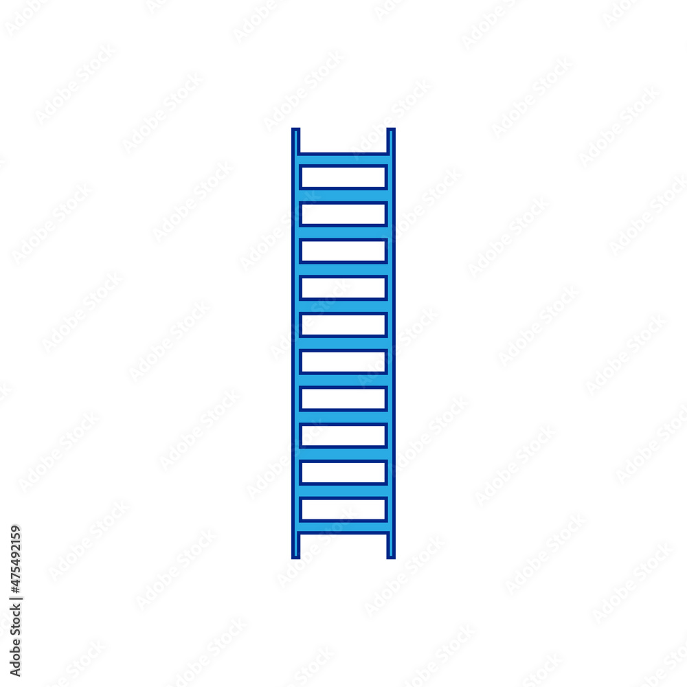 Blue staircase for repair sign eps ten- Blue staircase for repair sign eps ten-
