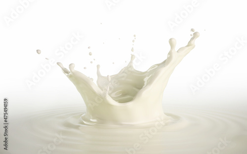 Milk crown splash, illustration photo