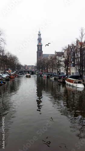 Prédios em Amsterdã, Holanda