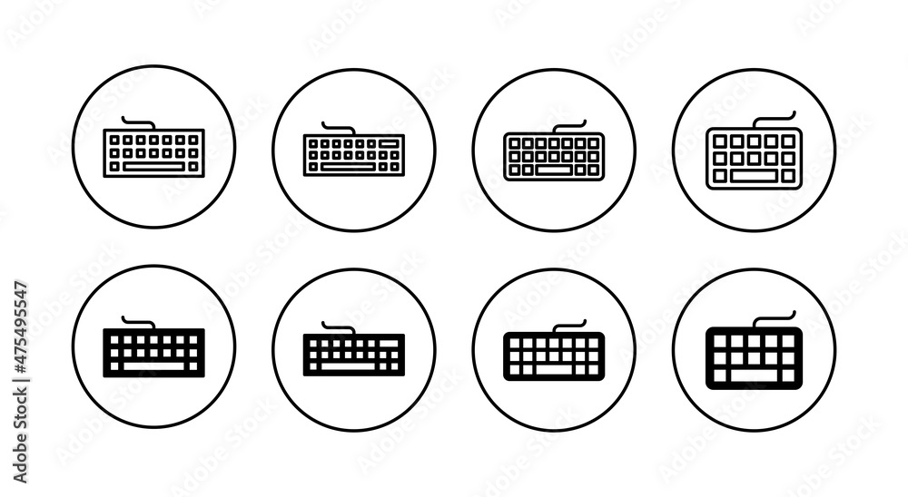 Keyboard icons set. keyboard sign and symbol Keyboard icons set. keyboard sign and symbol