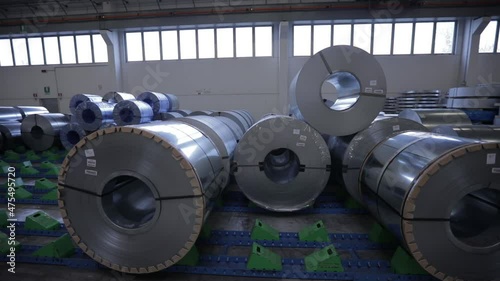 Industrial metal stuff.
Factory storage.