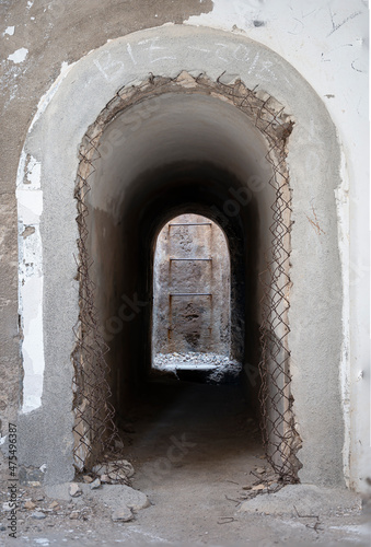 Abandoned passageways of the underground bunker in Spain © Adolf