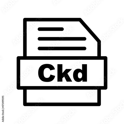 Ckd Line Vector Icon Design