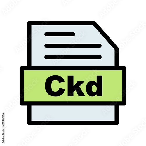 Ckd Line Filled Vector Icon Design