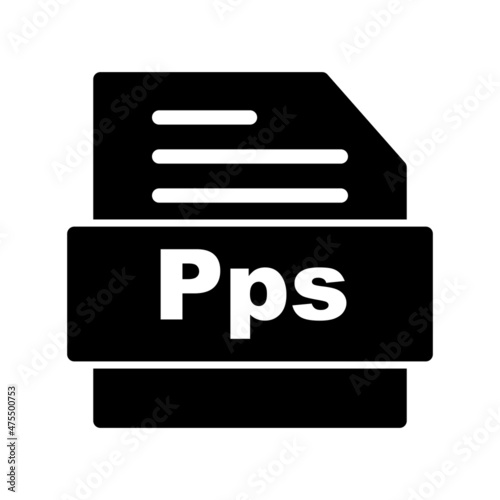 Pps Glyph Vector Icon Design photo