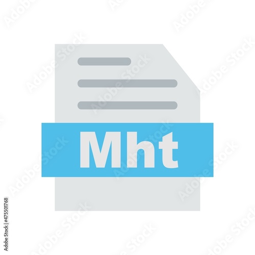 Mht Flat Vector Icon Design photo