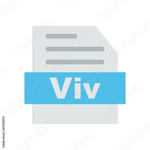  Viv Flat Vector Icon Design photo