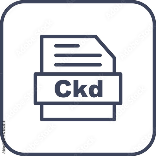 Ckd Line Round Corner Vector Icon Design